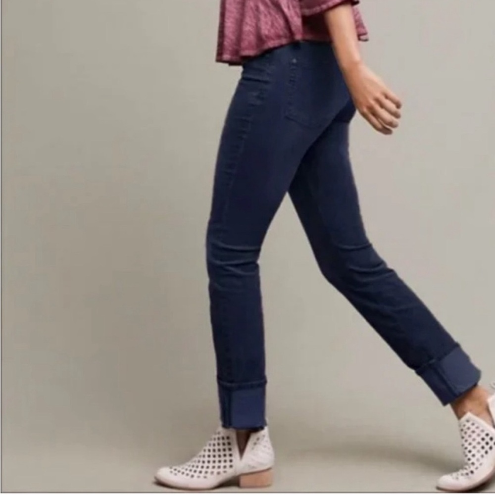 Anthropology Pilcro and the Letterpress Parallel Jeans women’s‎ sz 32 distressed